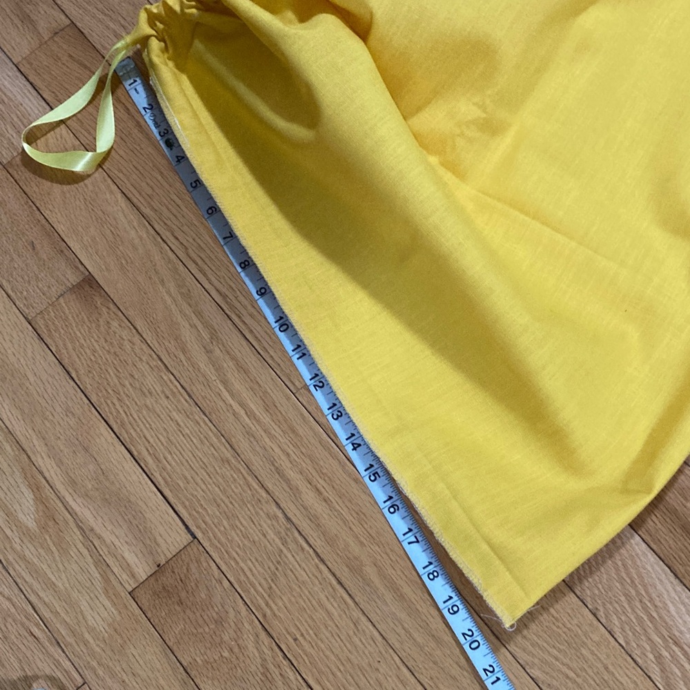 Yellow Drawstring Dust Bag - Picture 5 of 5